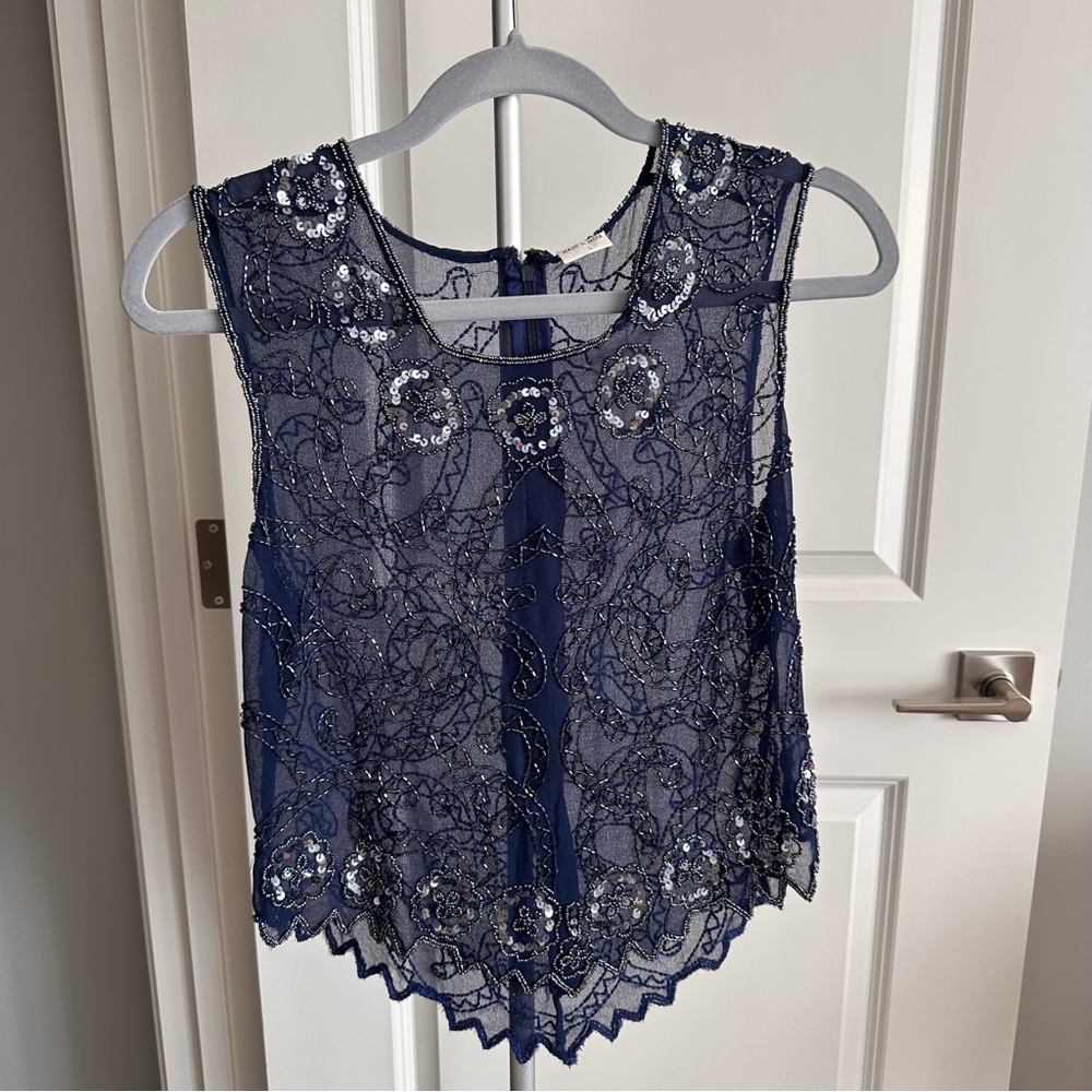 Statement embellished blouse - Picture 1 of 2